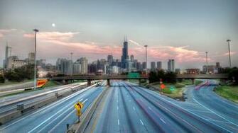 Chicago Highway Illinois Wallpaper