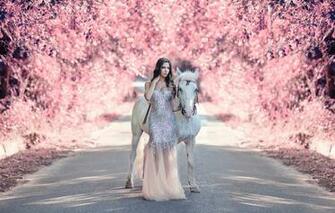 Wallpaper Road Girl Horse Alessandro Di Cicco My Fantasy World