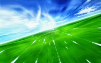 Fondo De Pantalla Abstracto Velocidad En Un Campo Verde Imagenes