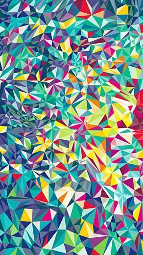 Colorful Kaleidoscope Pattern Wallpaper iPhone