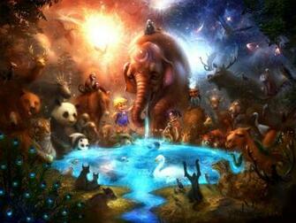 Animals Fantasy Wallpaper Art Creatures