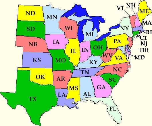 Part United States Map Pc Android iPhone And iPad Wallpaper