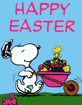 Spring Time Snoopy Peanuts Charlie Brown Easter Wallpaper