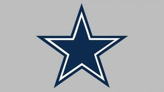 Nfl Dallas Cowboys Logo Blue On Silver Grey