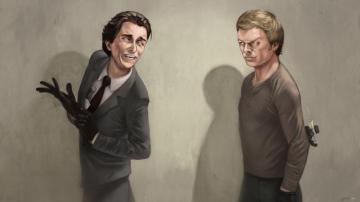 Wallpaper Dexter Vs Patrick Bateman HD