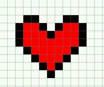 Minecraft Template Heart By Emoxdmon