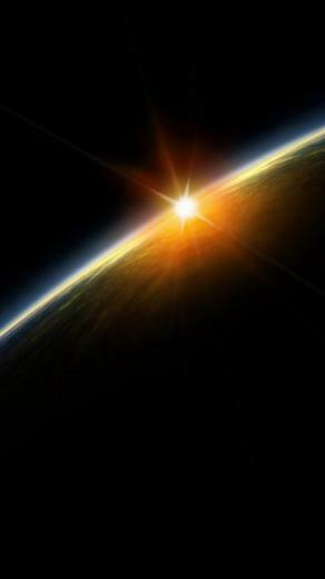 Outer Space Lightening Planet iPhone Wallpaper