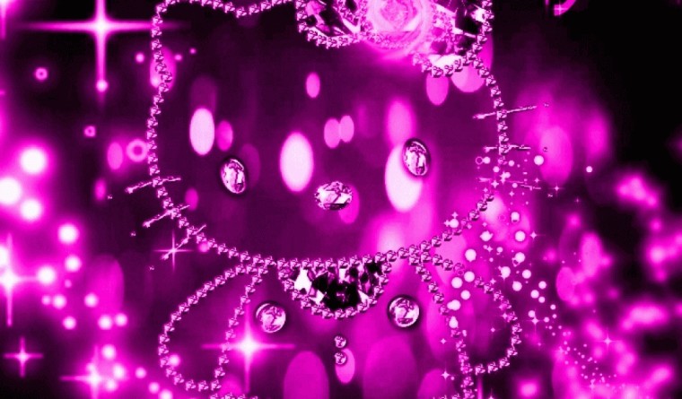 Dp Bbm Hello Kitty Ungu Bergerak Wallpaper