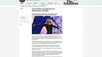 Fairness Rocks Taylor Swift Copyright Lawsuit Dismissed By Us Judge