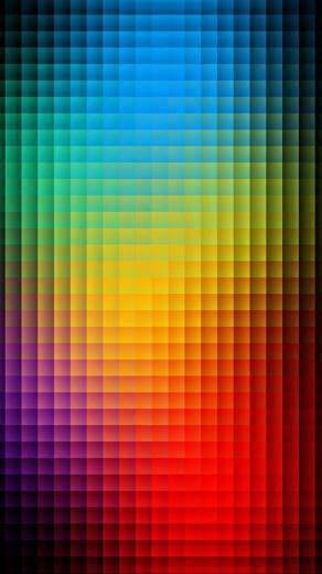 Neon Light Mosaics Wallpaper iPhone