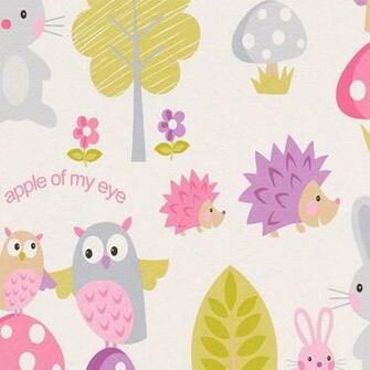 Nursery Bunny Rabbit Hedgehog Owl A S Creation Wallpaper