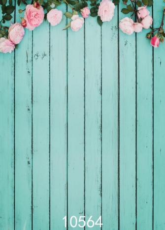 Wooden Fence Photography Backdrop Flower Wood Designs Studio Vinyl