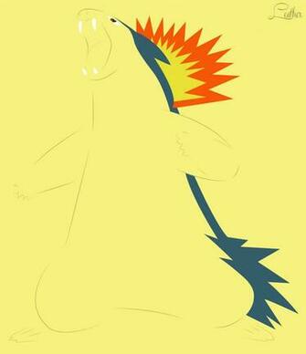 Typhlosion Minimalistic Wallpaper By Artistwannab3 On