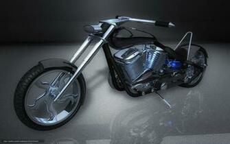 Wallpaper Motorcycle 3d Art Desktop In The
