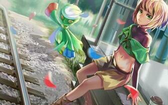 Artwork Girl Blonde Pokemon
