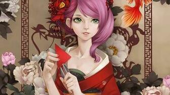 Geisha Kimono Anime HDw Eweb4