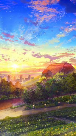 Anime Landscape Wallpaper Phone Di