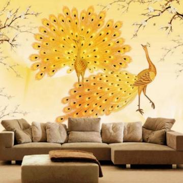 Jynx Maze Wallpaper Creative Golden Peacock Stocklot Plain