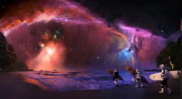 Purple Star Wars Background HD Wallpaper