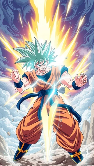 Goku Kaioken Mobile Wallpaper