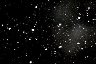 Falling Snowflakes In The Dark Background Image
