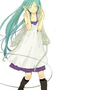 Hatsune Miku Screen iPhone Wallpaper