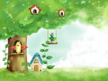 Cute Spring Background Wallpaper HD