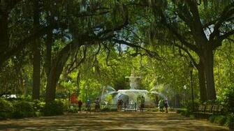 Park Fountain Savannah Ga Favorite Desktop Background