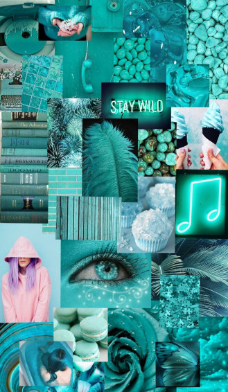M U Turquoise Background Aesthetic T I Ngay Mi N Ph Wallpaper