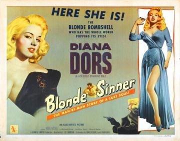 Movie Posters Blonde Sinner 1950s B