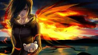 Wallpaper Tokyo Ghoul Kirishima Touka Girl Wings Mask