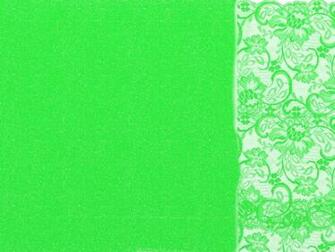 Bright Green Metallic Lace Wallpaper