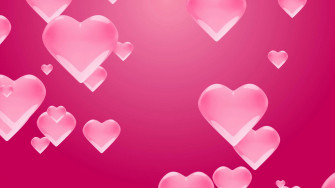 Pink Hearts Background Wallpaper