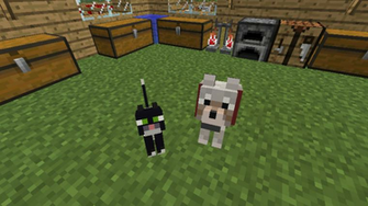 Minecraft Cat Dog By Shuckster1