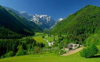 Green Mountain Valley Wallpaper Wide HD