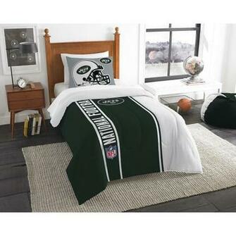 New York Jets Twin Comforter And Sham