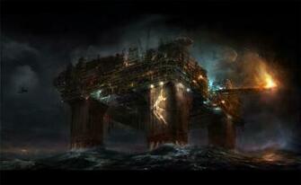 Oil Rig Wallpaper