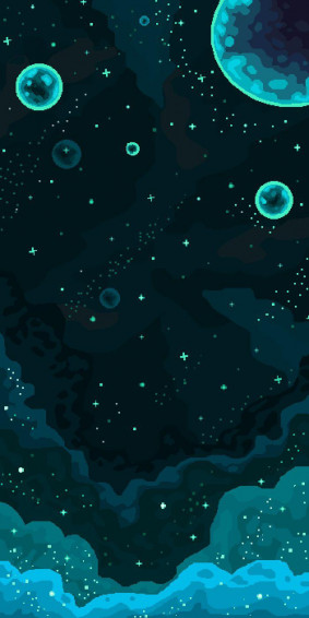 Pixilart Blue Space Pixel Art Background Cool