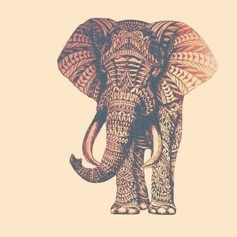 Tribal Print Elephant Elephants
