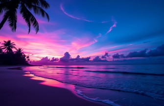 Purple Beach Wallpaper
