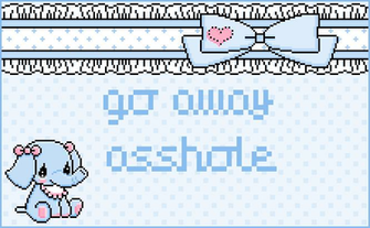 Kawaii Image Go Away Wallpaper And