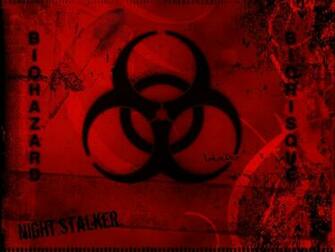 Wallpaper S Computer Biohazard Red And Black