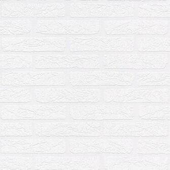White Brick Texture Effect Wallpaper