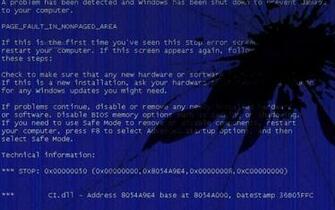 Blue Screen Of Death Wallpaper