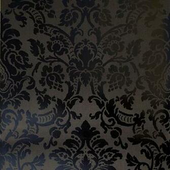 Black Paisley Damask Isis Kenneth James Wallpaper