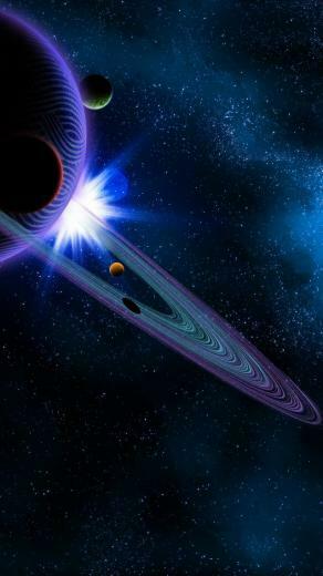 Wallpaper Saturn Planet 8k Space