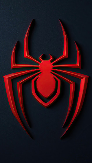 Spider Man Miles Morales Logo Ps5 4k Wallpaper