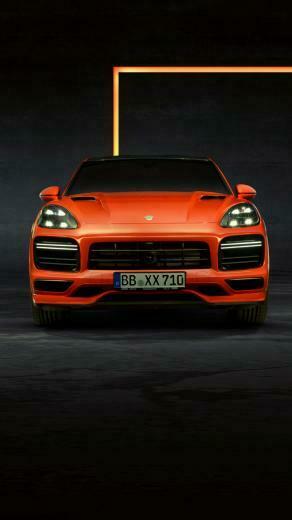 Porsche Cayenne Coupe Orange Pure 4k Ultra HD