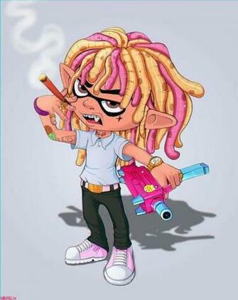 Lil Pump Splatoon Illustration Art Rapper
