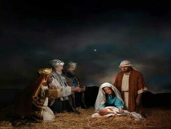 Nativity Scene Desktop Wallpaper